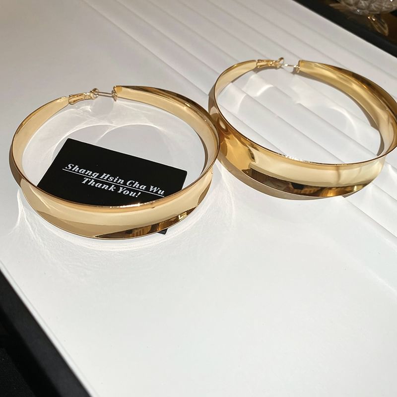 Thick Hoop Earring