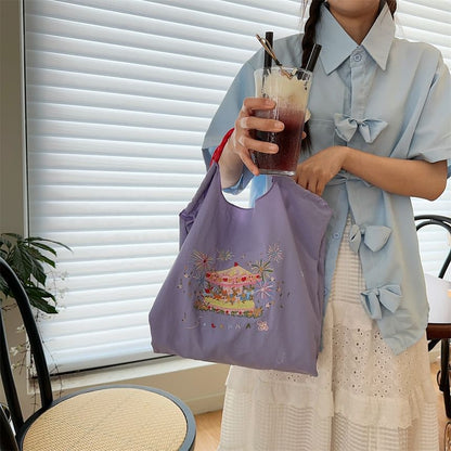 Embroidered Tote Bag