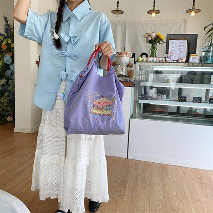 Embroidered Tote Bag