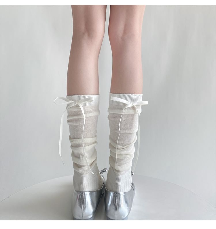 Ribbon Accent Socks / Set