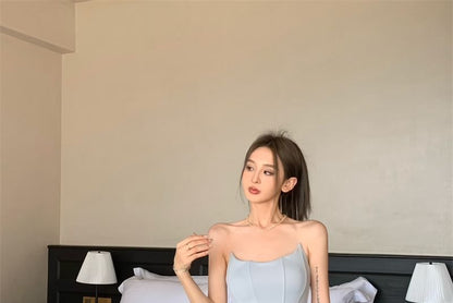 Plain Bustier Top / Plain Skorts