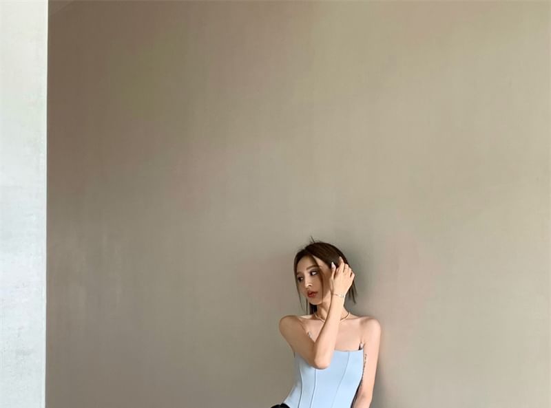 Plain Bustier Top / Plain Skorts