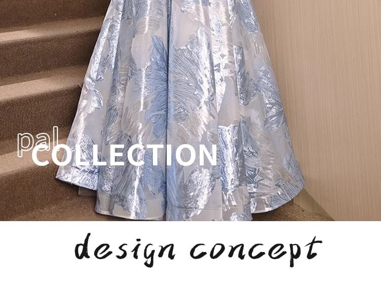 Short-Sleeve Off Shoulder Ruched Jacquard A-Line Evening Gown