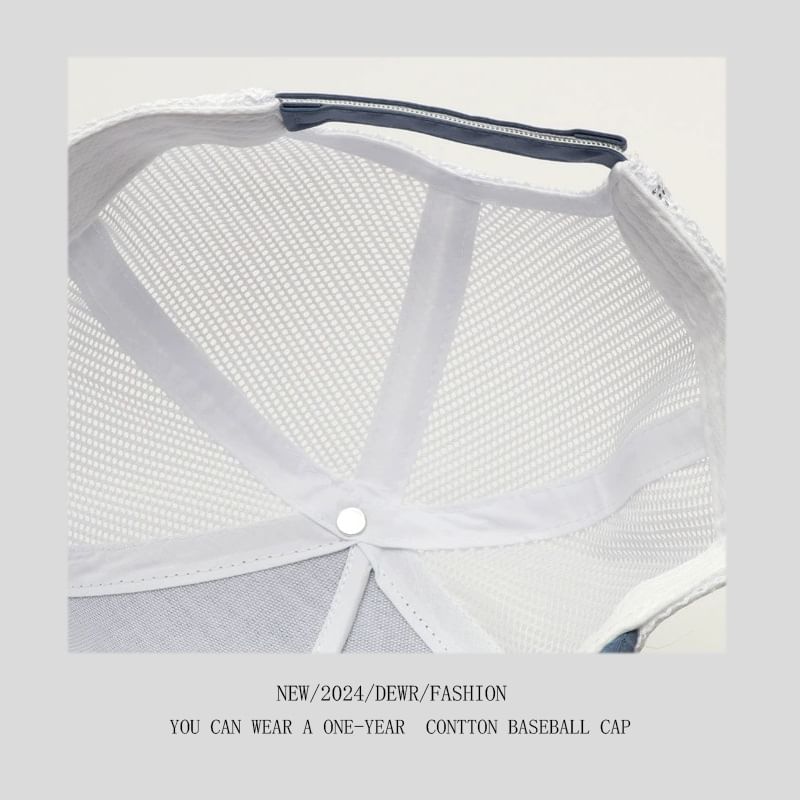 Bone Trucker Cap Embroidered Fish