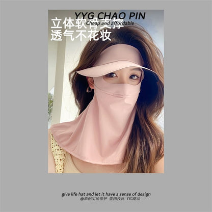 Flap Face Neck Protection Sun Cover Plain with