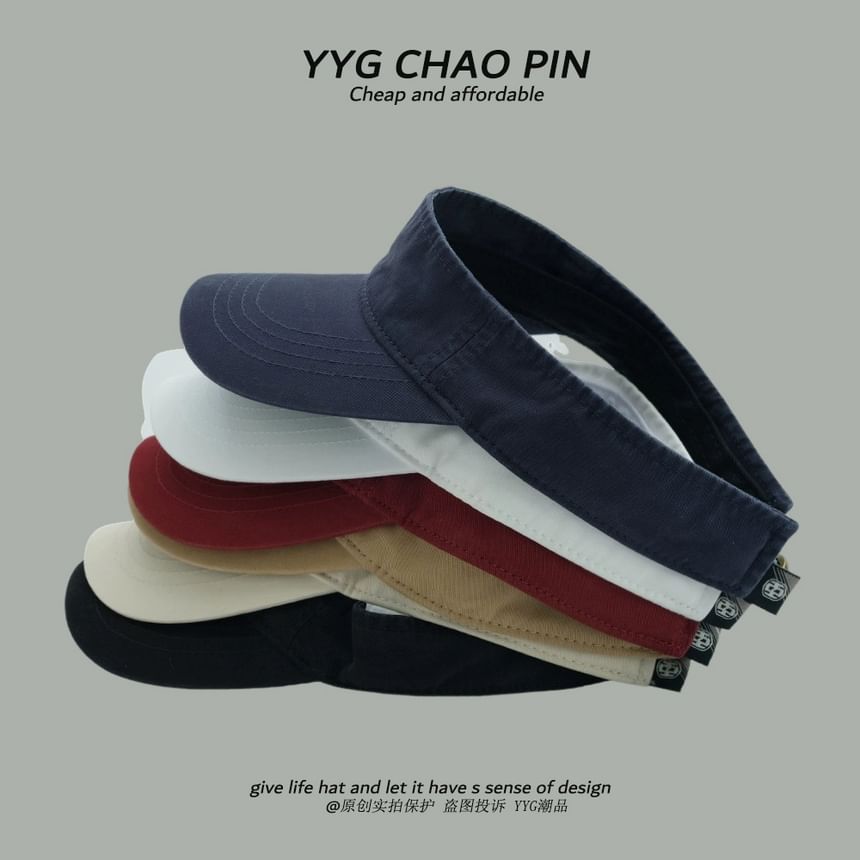 Lettering Visor Embroidered Sun