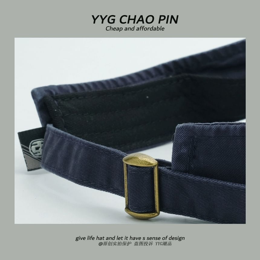 Lettering Visor Embroidered Sun