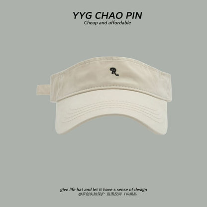 Lettering Visor Embroidered Sun