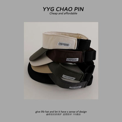 Lettering Embroidered Tone Two Visor Sun