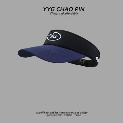 Lettering Embroidered Tone Two Visor Sun