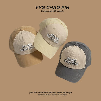 Embroidered Cap Baseball Two Tone Lettering