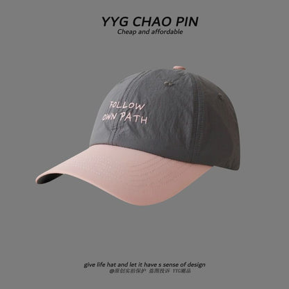 Cap Two Lettering Tone Baseball Embroidered