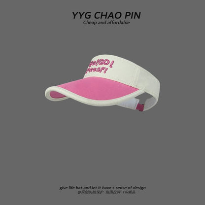 Sun Tone Visor Two Lettering Embroidered