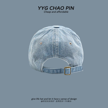Washed Denim Baseball Cap