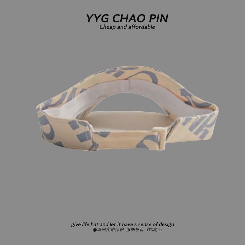 Visor Lettering Print Sun