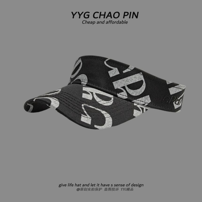 Visor Lettering Print Sun