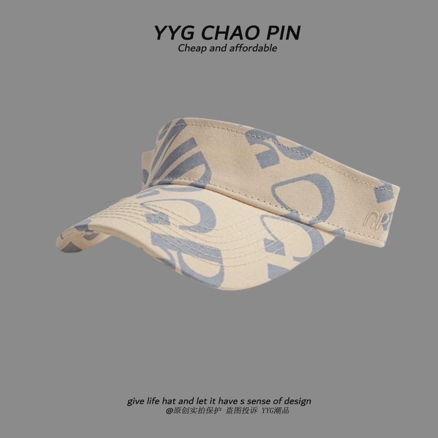 Visor Lettering Print Sun