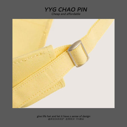 Face Smiley Embroidered Visor Sun