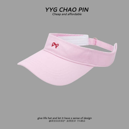 Bow Visor Sun Embroidered