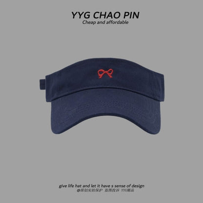 Bow Visor Sun Embroidered