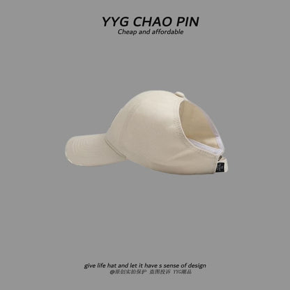 Top Embroidered Distressed Baseball Open Lettering Cap