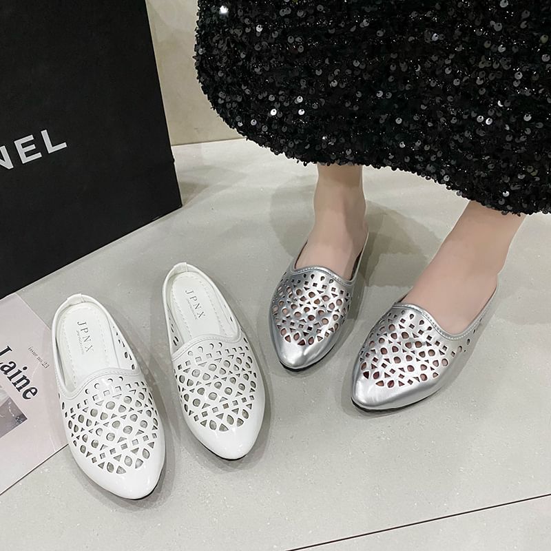 Perforated Mules
