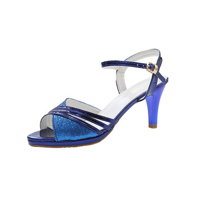 Sandals Pointed High Heel Rhinestone