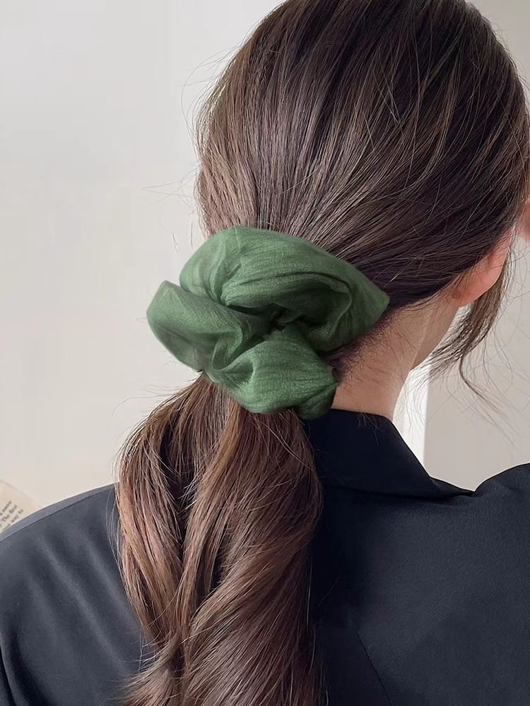 Plain Mesh Scrunchie