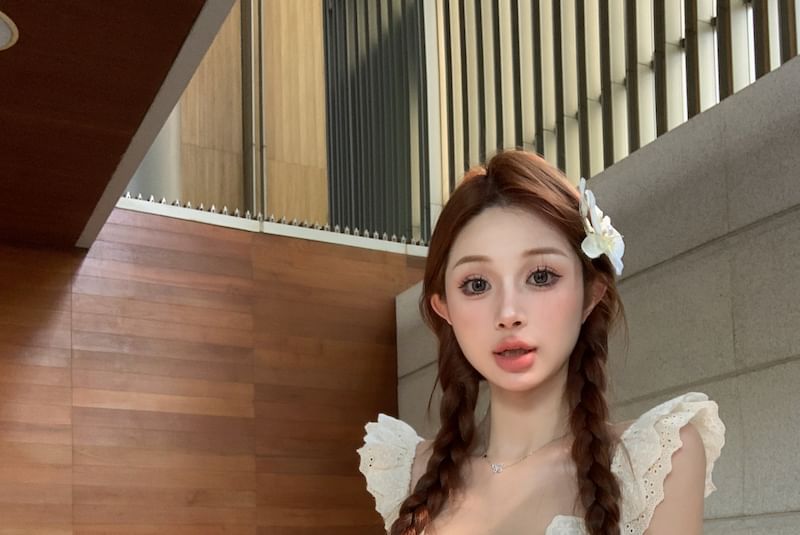 Spaghetti Strap Scoop Neck Floral Mini Sheath Dress