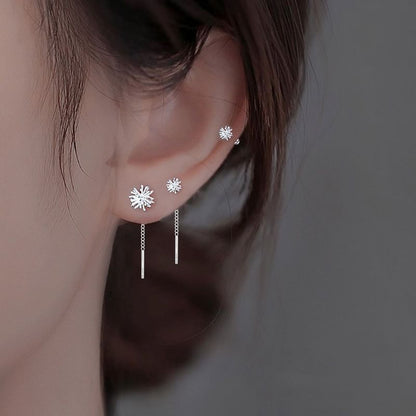 Flake Threader Ohrring