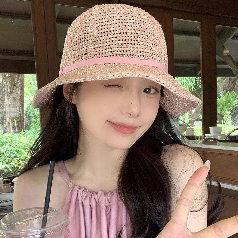Hat Bucket Straw