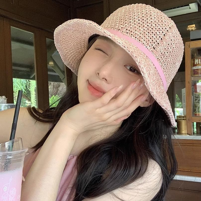 Hat Bucket Straw