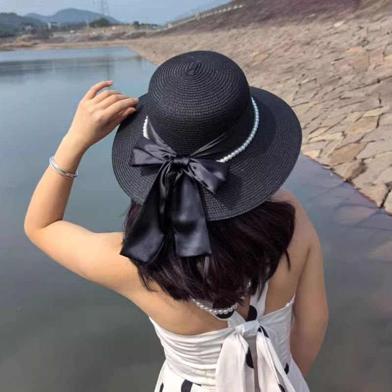 Straw Bow Hat
