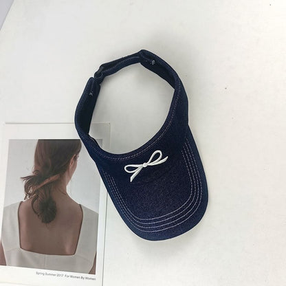 Bow Visor Embroidered Sun