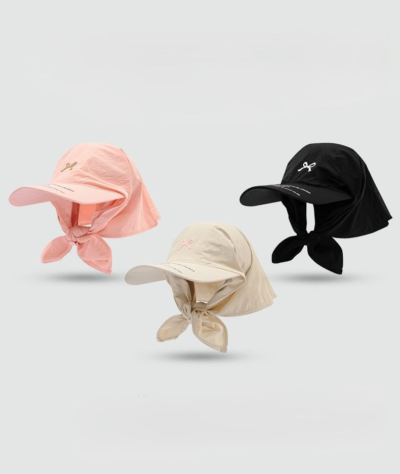 Bow Embroidered Quick Dry Cap