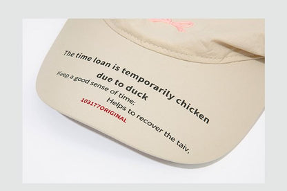 Bow Embroidered Quick Dry Cap