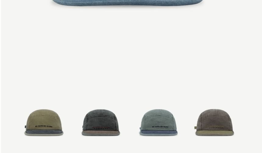 5 Embroidered Lettering Cap Panel