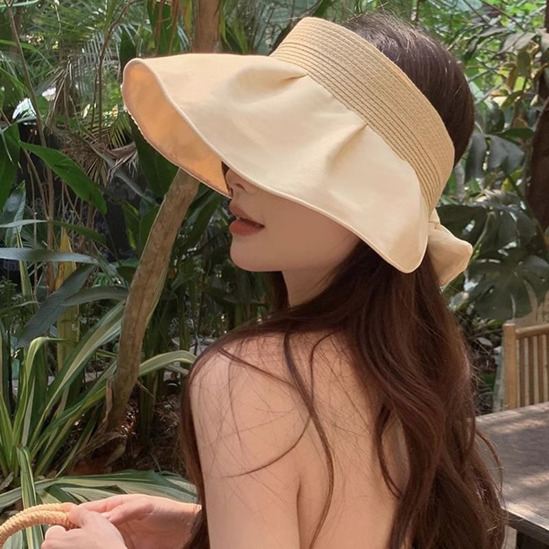 Sun Straw Ruffle Hat