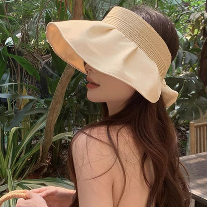 Sun Straw Ruffle Hat