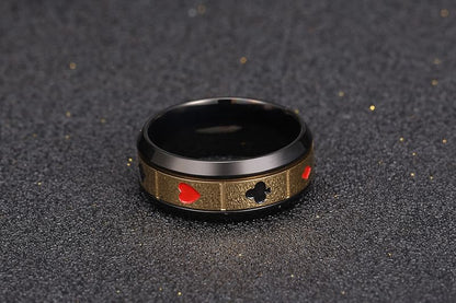 Poker Stainless Steel Ring