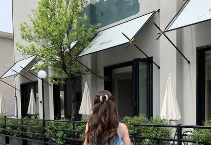 Spaghetti Strap Gradient Midi A-Line Dress