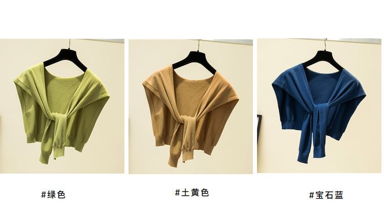 Knit Knot Shawl Plain