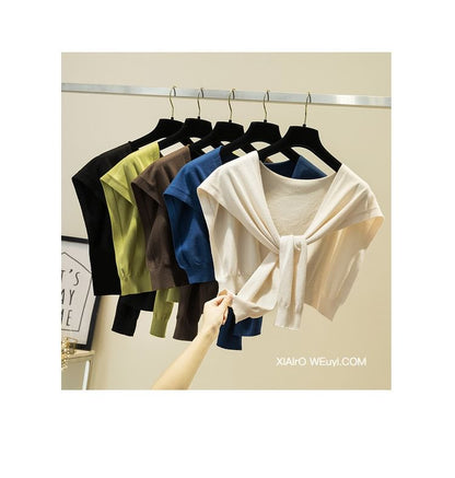 Knit Knot Shawl Plain