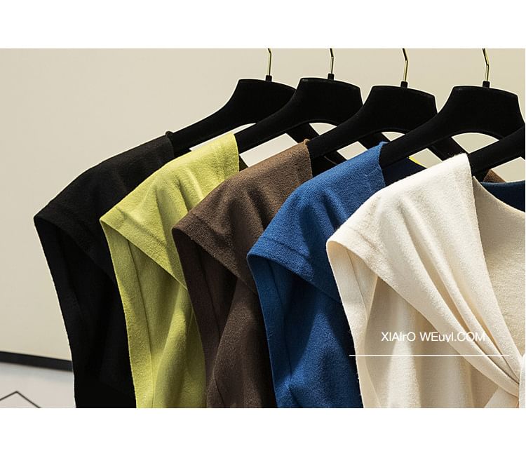 Knit Knot Shawl Plain