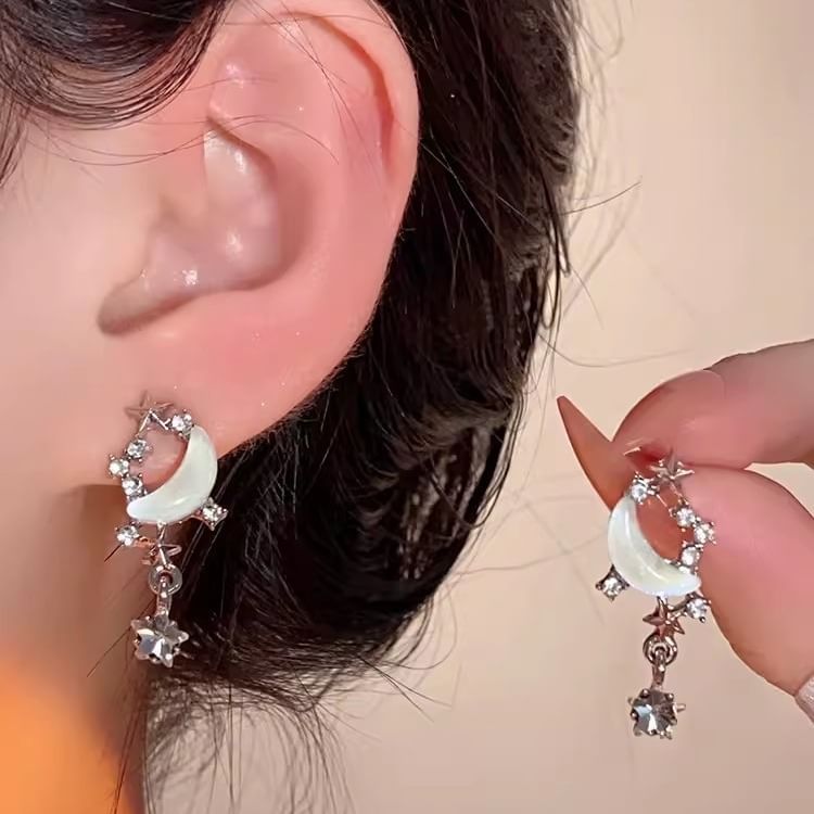 Moon Drop Earring