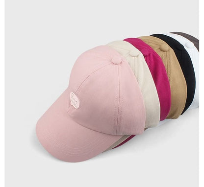 Baseball Lettering Top Embroidered Open Cap