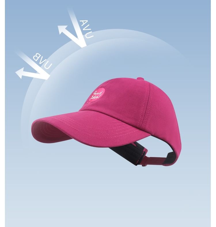 Baseball Lettering Top Embroidered Open Cap