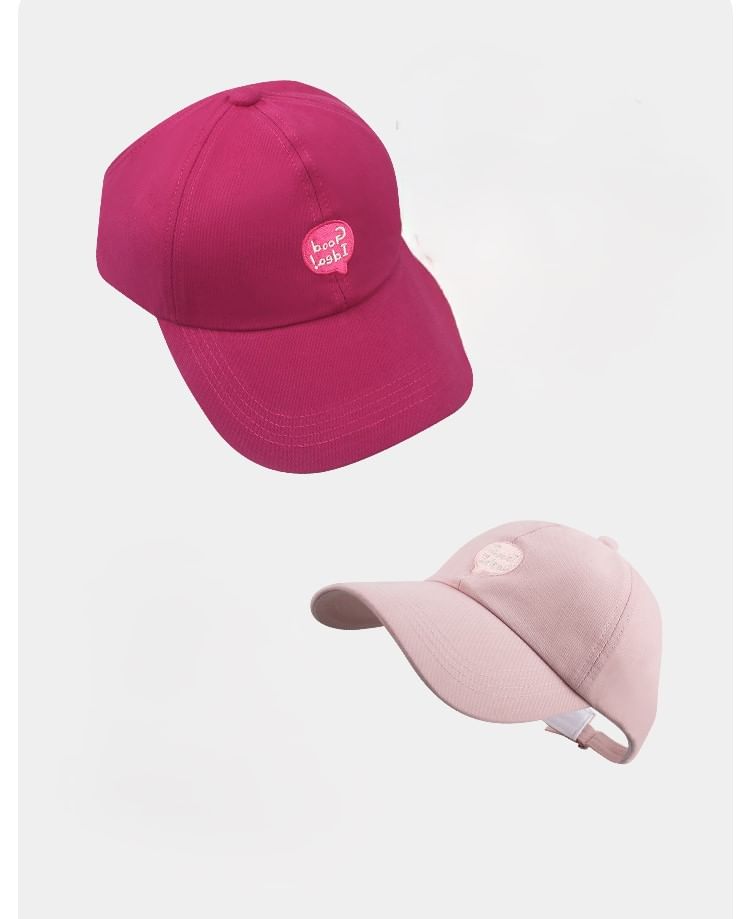 Baseball Lettering Top Embroidered Open Cap