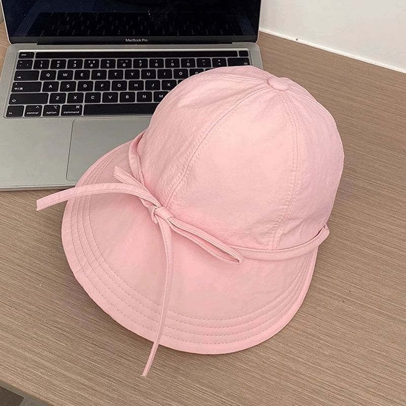 Plain Sun Quick Dry Bow Hat