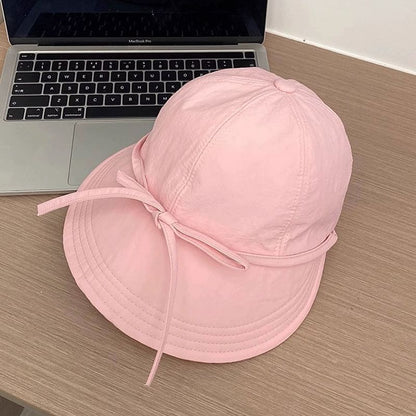 Plain Sun Quick Dry Bow Hat